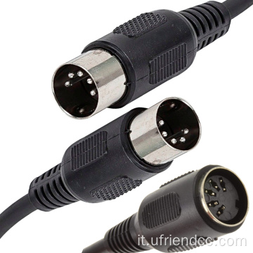 Plug Audio Cable Black con connettore a base di bacino